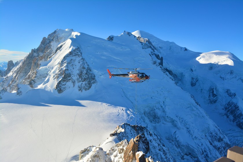 Mont blanc in the Background - Tallest peak in France
