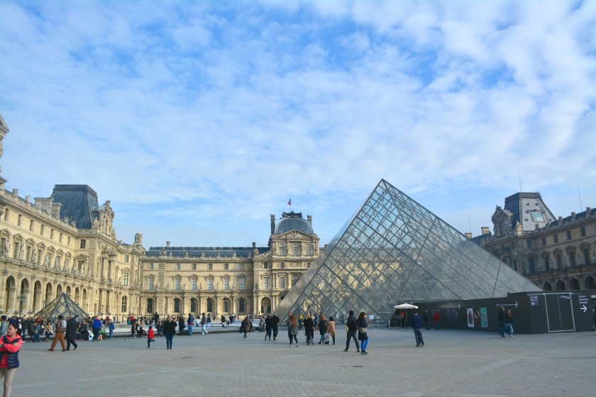 The famous Louvre museum at Paris